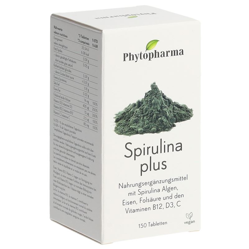 PHYTOPHARMA Spirulina plus Tabl 150 Stk