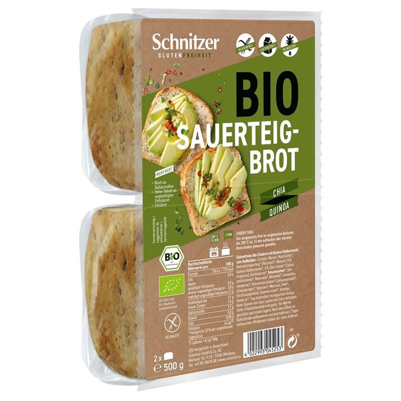 SCHNITZER Bio Chia Quinoa Brot 500 g