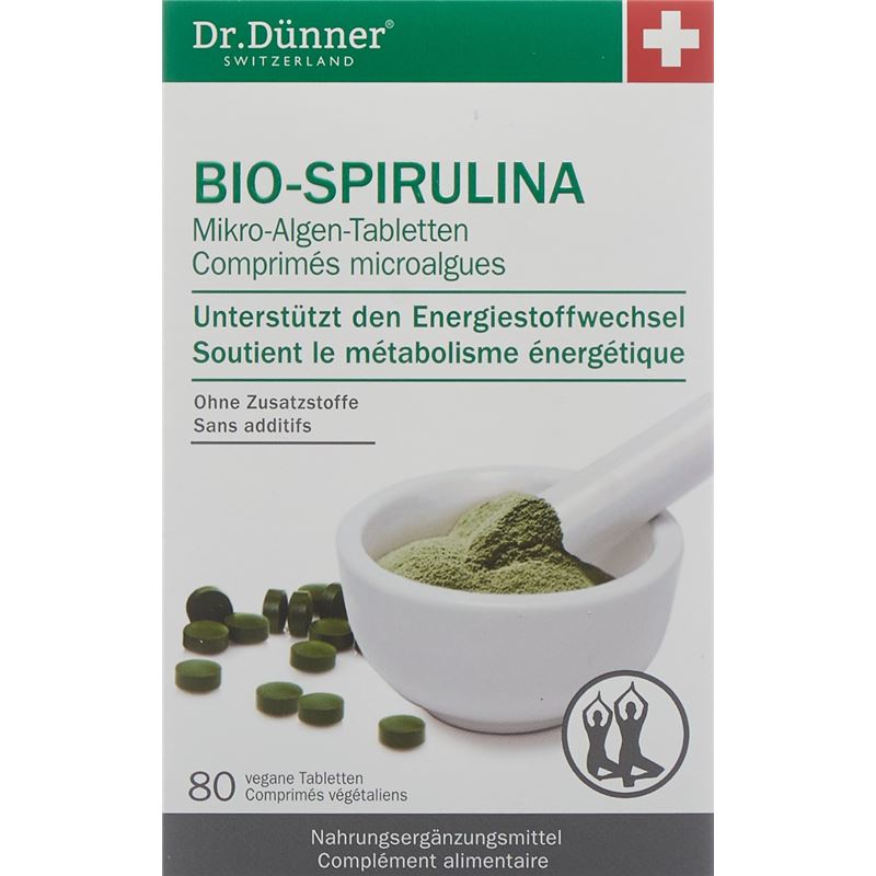DÜNNER Bio Spirulina aktives Leben Tabl 80 Stk
