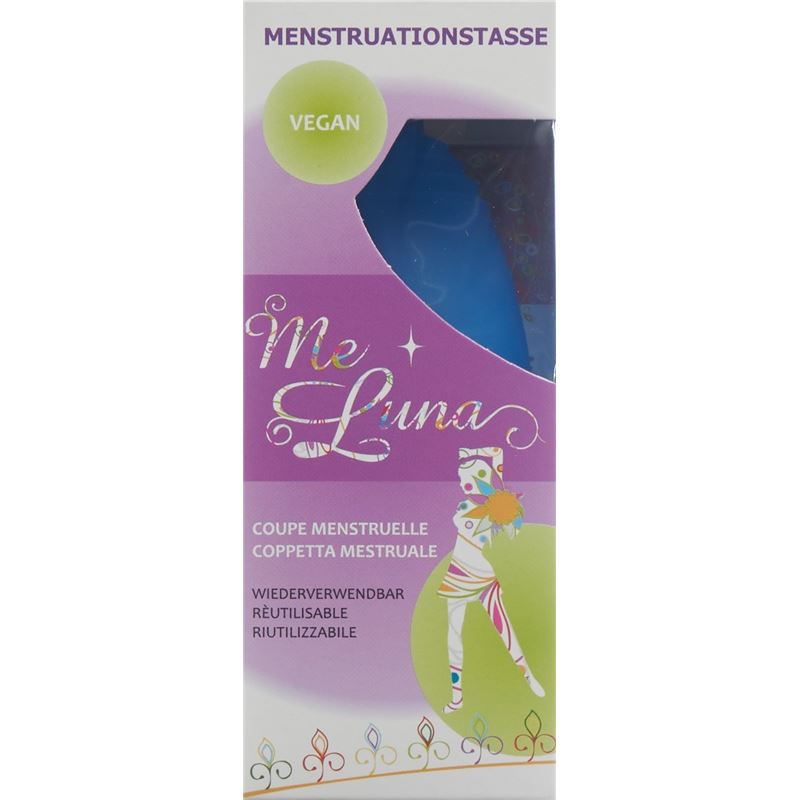 ME LUNA Menstruationstasse Classic L Ring Blau