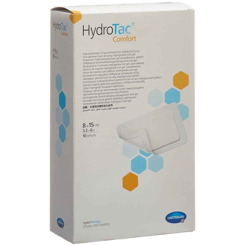HYDROTAC Comfort Wundverband 8x15cm steril 10 Stk