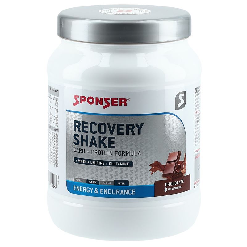 SPONSER Recovery Shake Plv Chocolate Ds 900 g