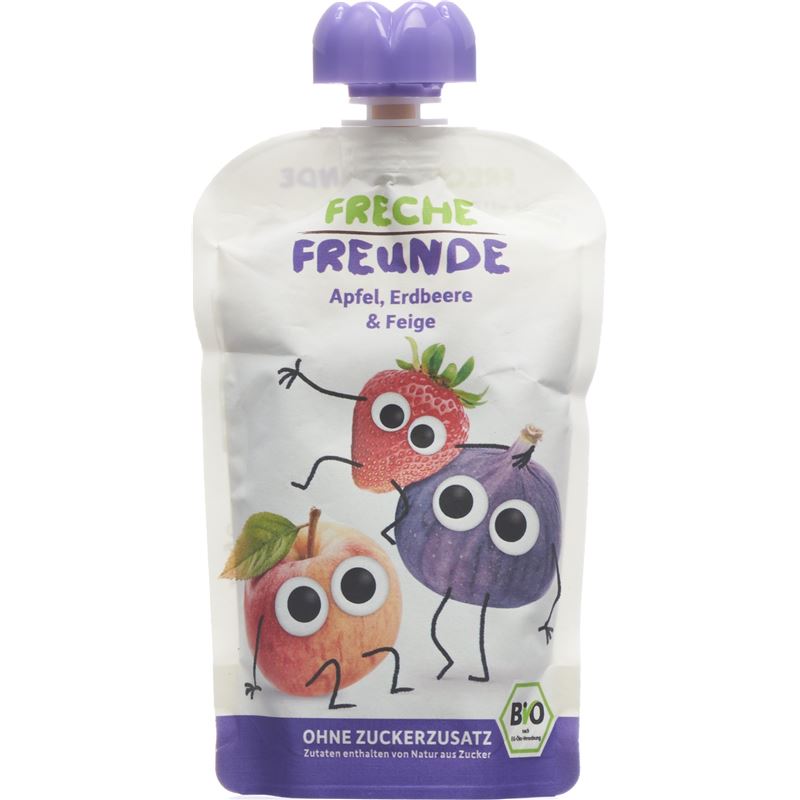 FRECHE FREUNDE Quetschmus Apfel Erdbee&Feige 100 g