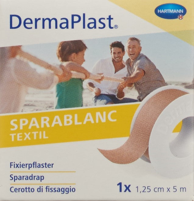 DERMAPLAST Sparablanc Textil 1.25cmx5m hautfarbe