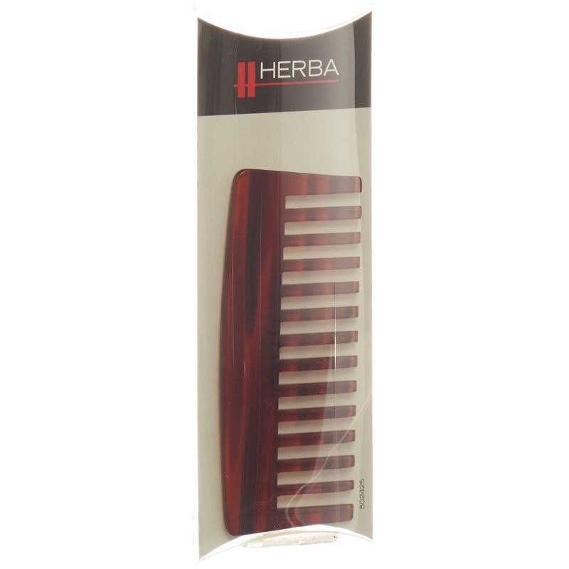 HERBA Strähnen-Taschenkamm 11cm handgesägt Acetat