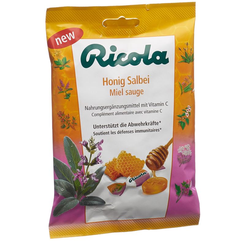 RICOLA Honig Salbei mit Zucker Btl 75 g