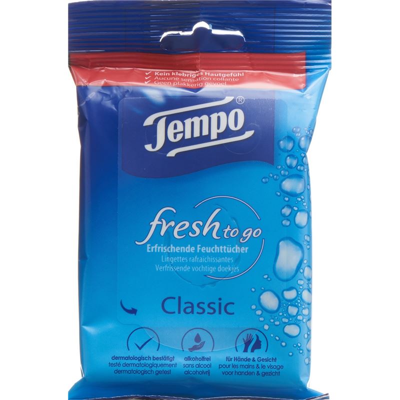 TEMPO Feuchttücher Fresh to go Classic 10 Stk