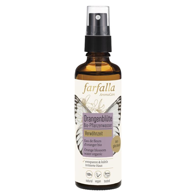 FARFALLA Bio-Pflanzenwasser Orangenblüte Spr 75 ml