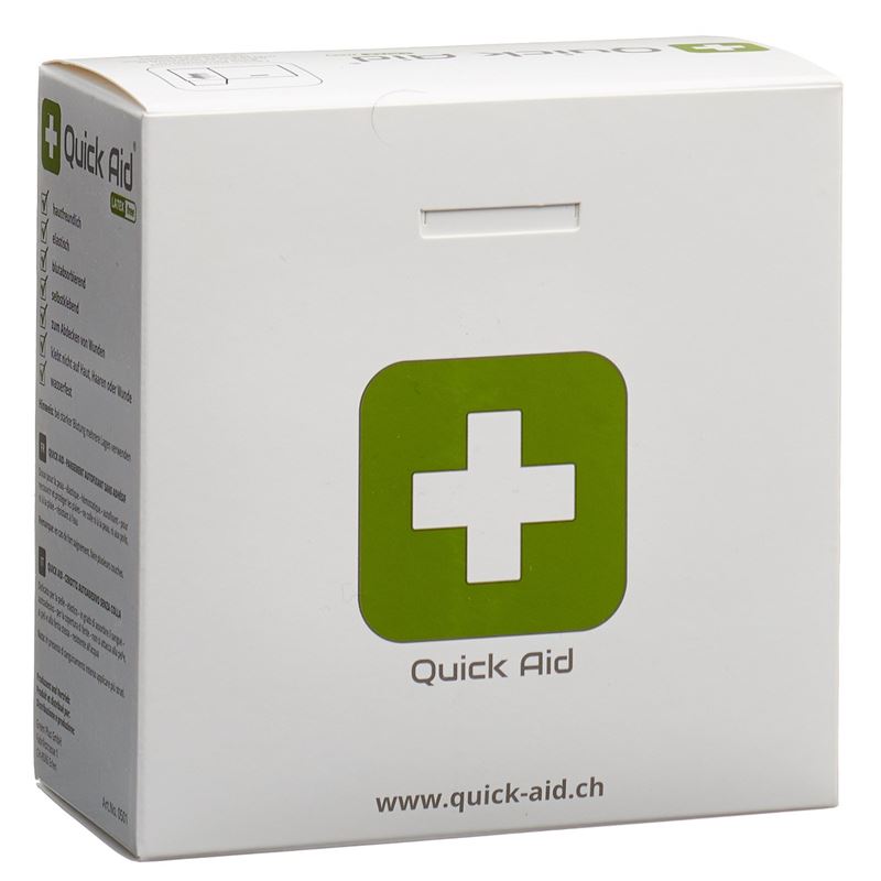 QUICK AID Pflaster 6x460cm Latexfrei blau