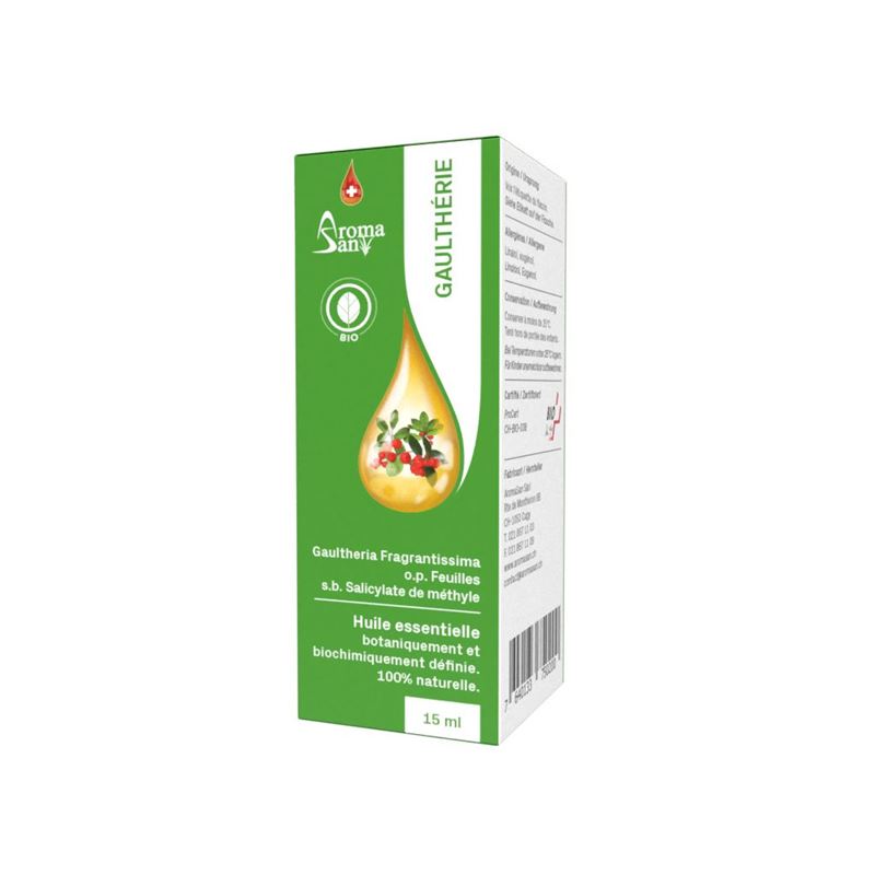 AROMASAN Wintergrün Äth/Öl in Schachtel Bio 15 ml
