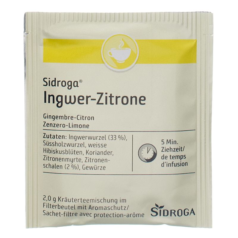 SIDROGA Ingwer-Zitrone Btl 20 Stk