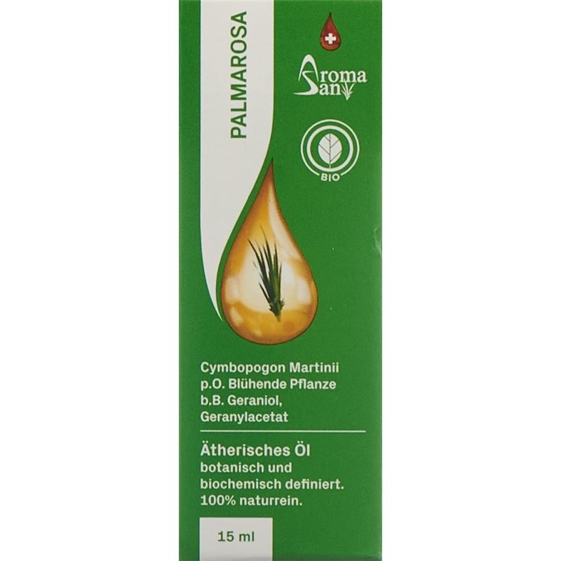 AROMASAN Palmarosa Äth/Öl in Schachtel Bio 15 ml