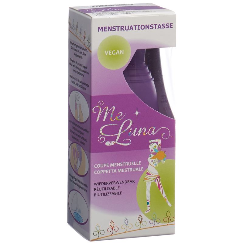 ME LUNA Menstruationstasse Classic M Ring Violett