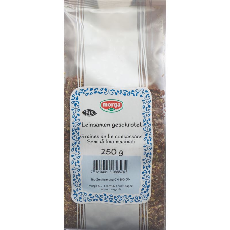 MORGA Leinsamen geschrotet Bio 250 g