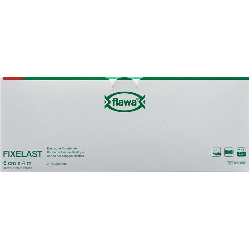 FLAWA Fixelast Fixierbinde 6cmx4m in Cellux 20 Stk