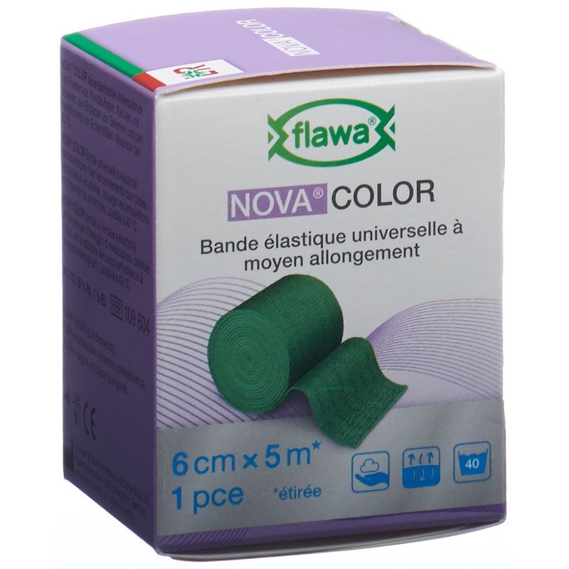 FLAWA NOVA COLOR Idealbinde 6cmx5m grün