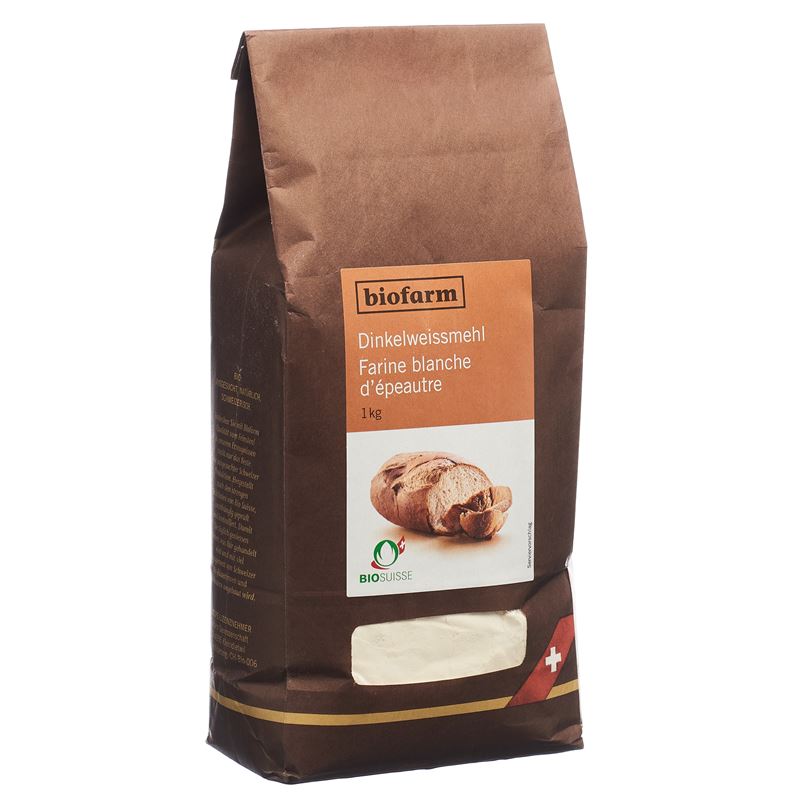 BIOFARM Dinkel Weissmehl Knospe Btl 1 kg