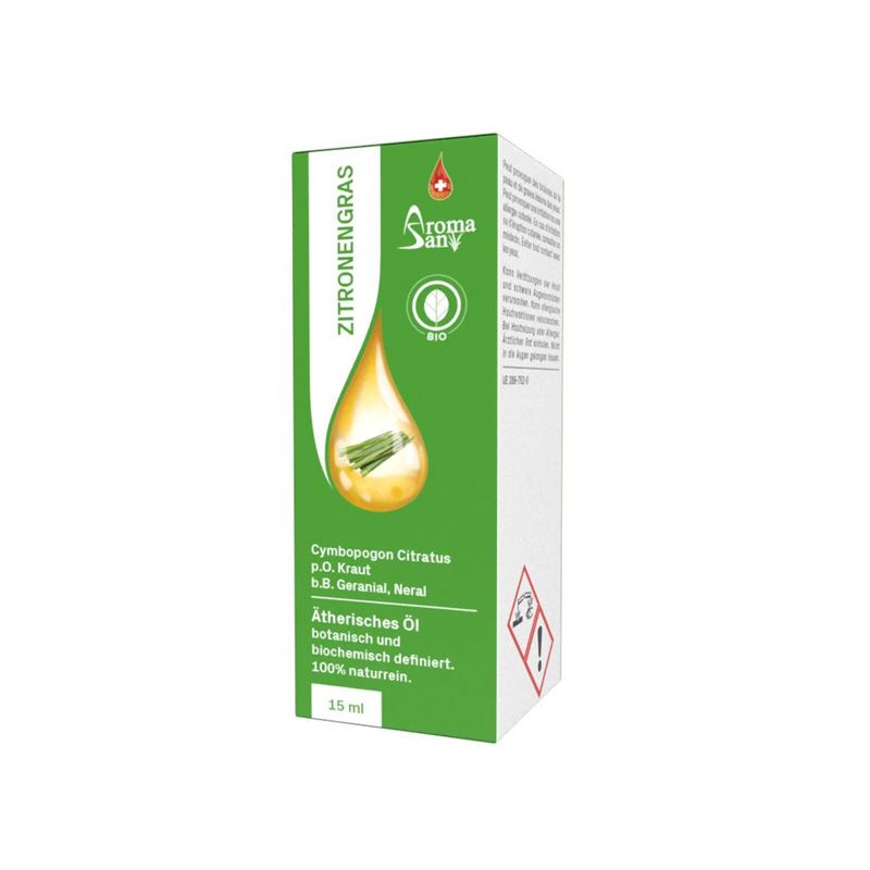 AROMASAN Zitronengras Äth/Öl Schachtel Bio 15 ml