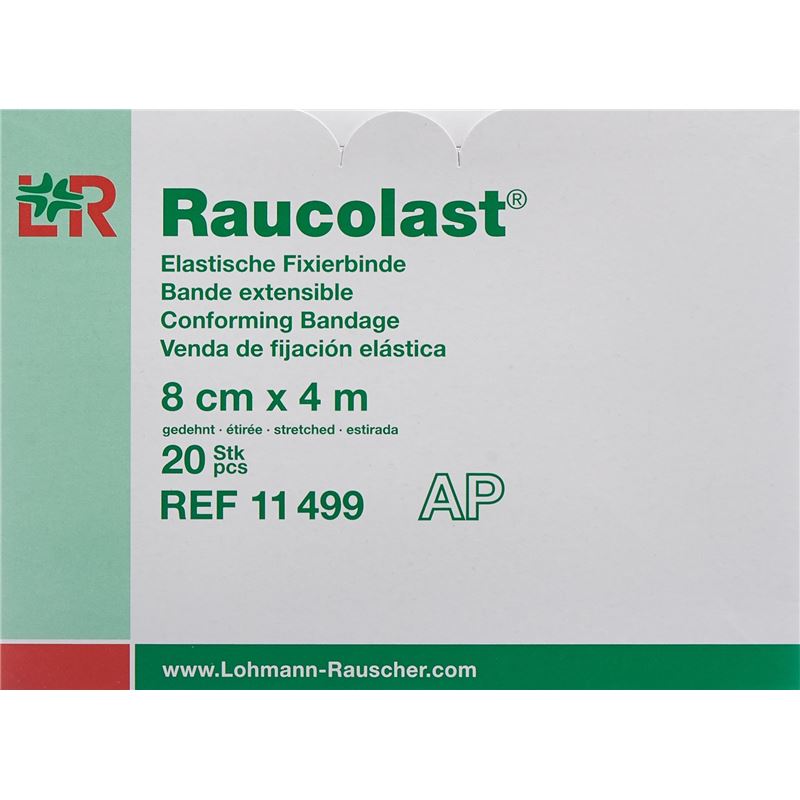 RAUCOLAST elastische Fixierbinde 8cmx4m 20 Stk