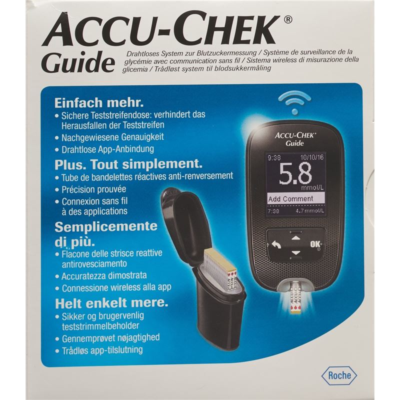 ACCU-CHEK GUIDE Set mmol/l inkl 1x10 Tests