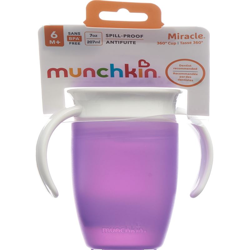 MUNCHKIN Miracle 360° Trinkb 207ml überlaufsi 6M+