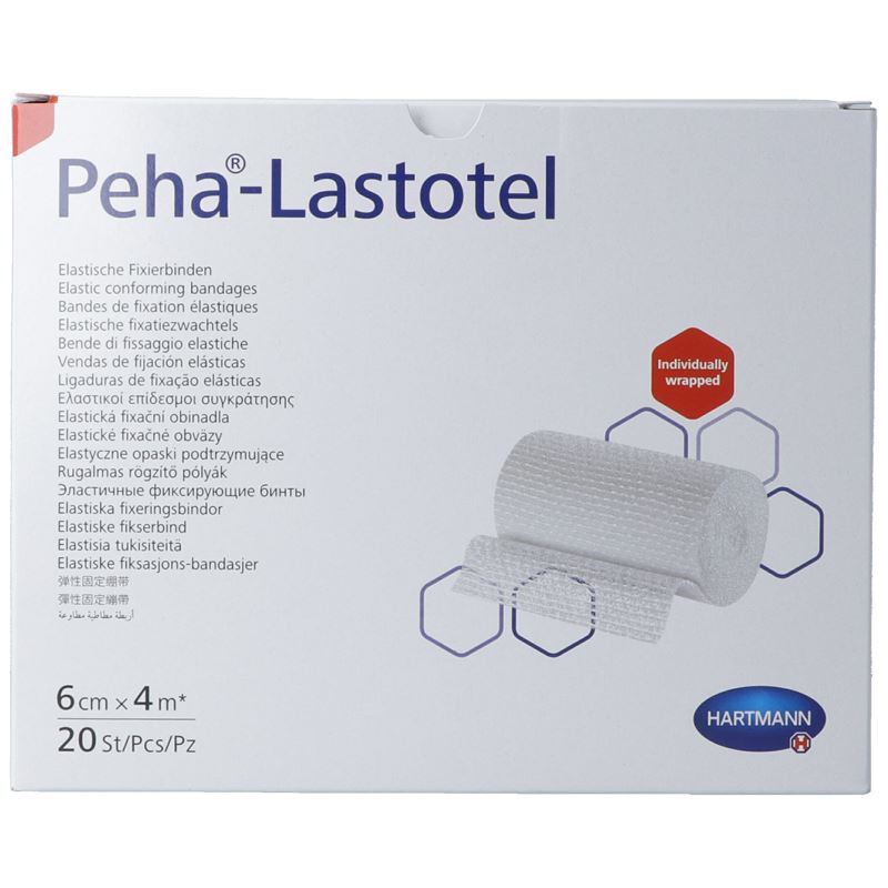 PEHA-LASTOTEL Fixierbinden 6cmx4m 20 Stk