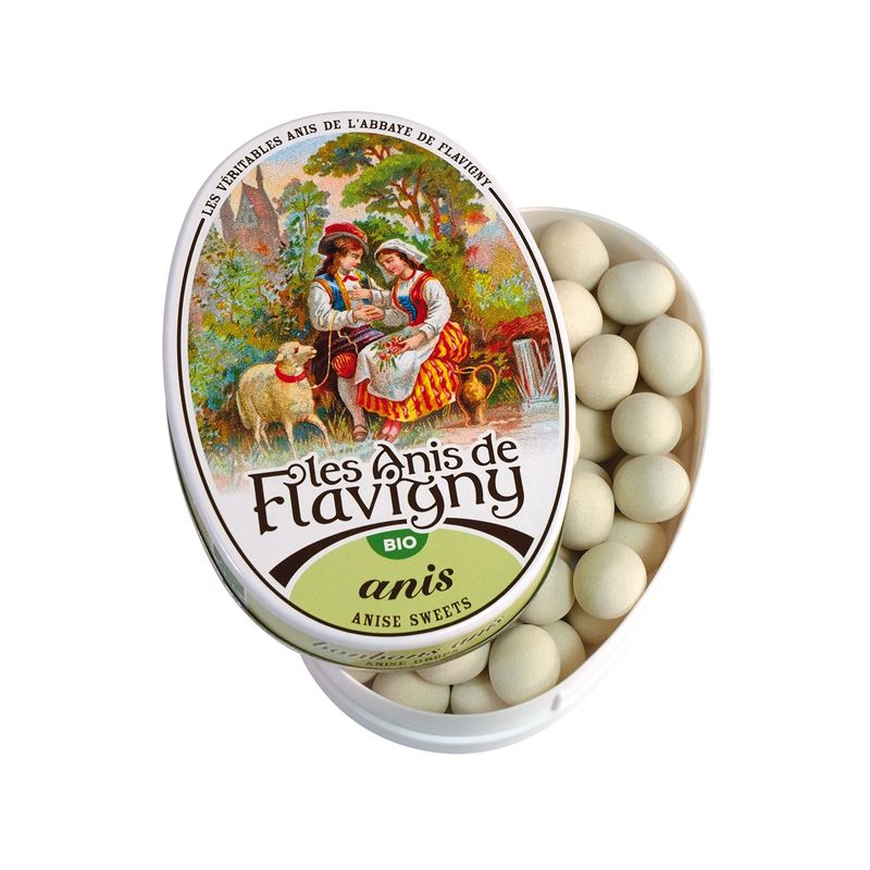 LES ANIS DE FLAVIGNY Anis Bonbons Bio Box 50 g