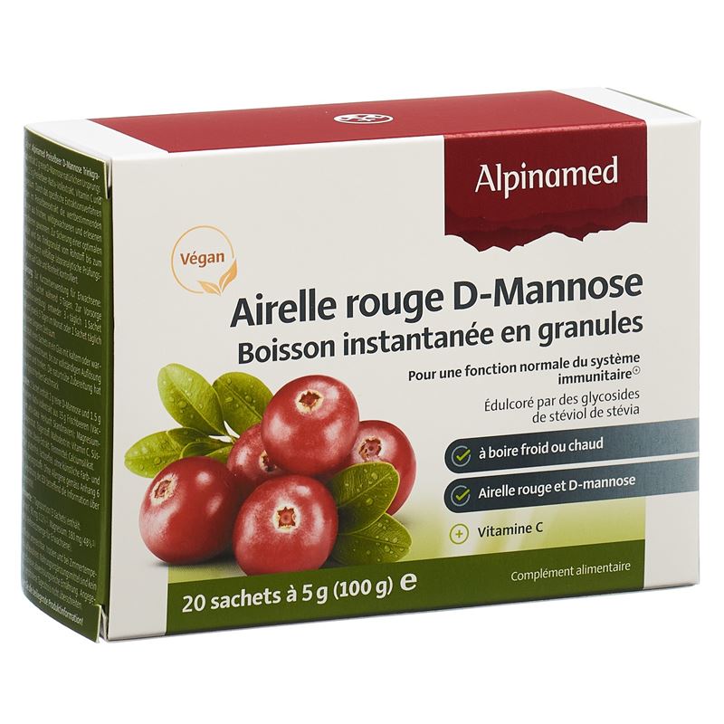 ALPINAMED Preiselbeer D-Mannose Trinkgr 20 Btl 5 g