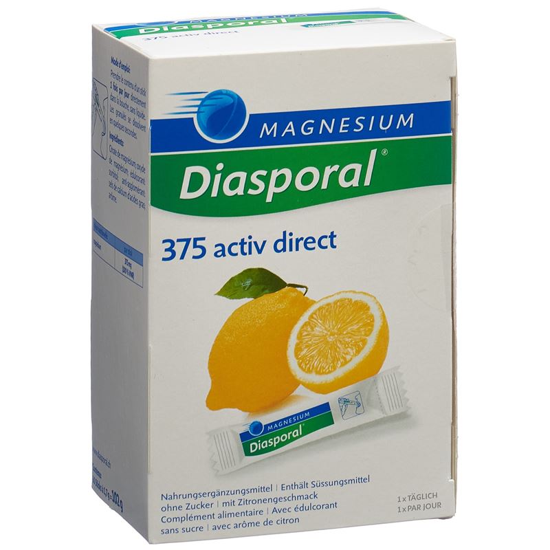 MAGNESIUM DIASPORAL Activ Direct zitrone 60 Stk