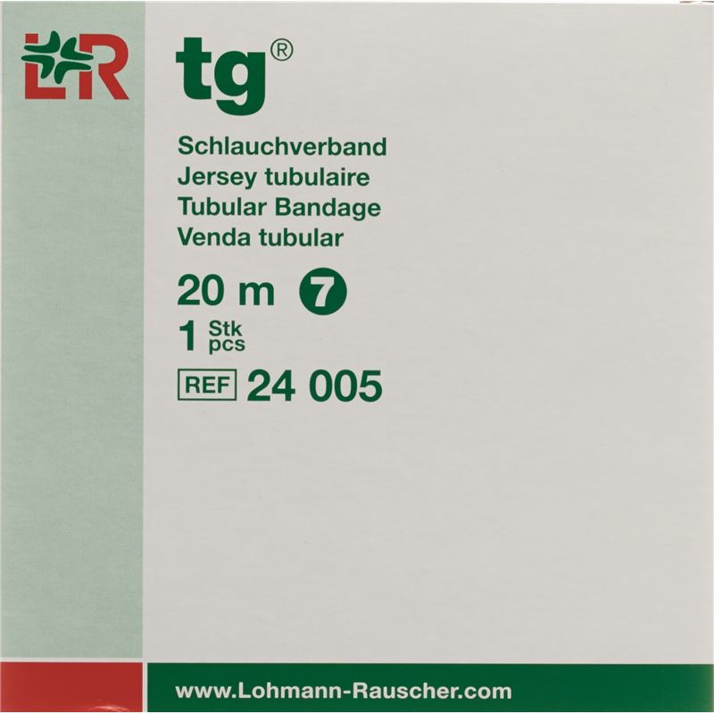 L&R Schlauchverband 7cmx20m weiss Rolle