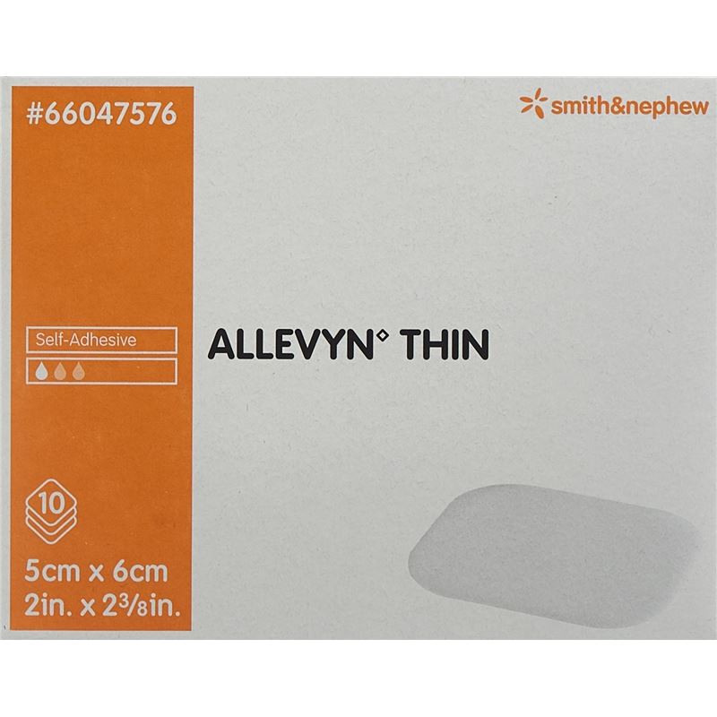 ALLEVYN THIN Wundverband 5x6cm 10 Stk