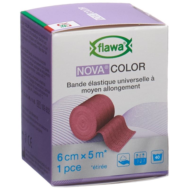 FLAWA NOVA COLOR Idealbinde 6cmx5m rot