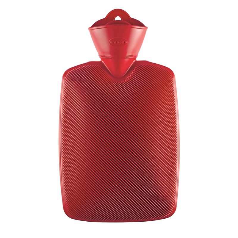 EMOSAN Wärmflasche Halblamelle rot