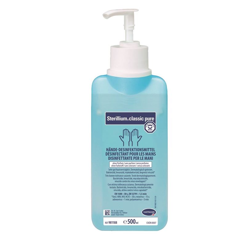 STERILLIUM pure mit Pumpe 500 ml