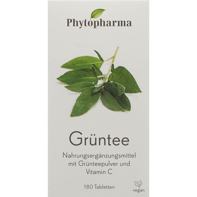 PHYTOPHARMA Grüntee Tabl 180 Stk
