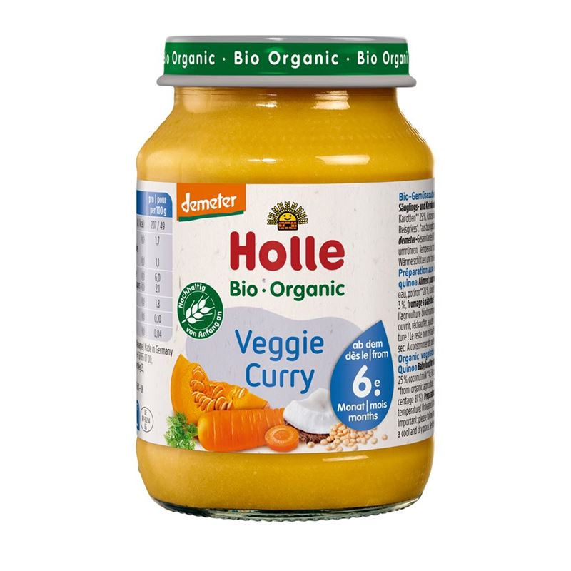 HOLLE Veggie Curry Glas 190 g