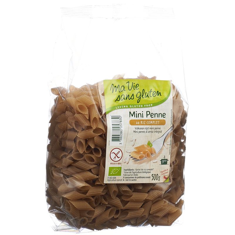 MA VIE S GLUT Mini Penne Reis Halbvollkorn 500 g