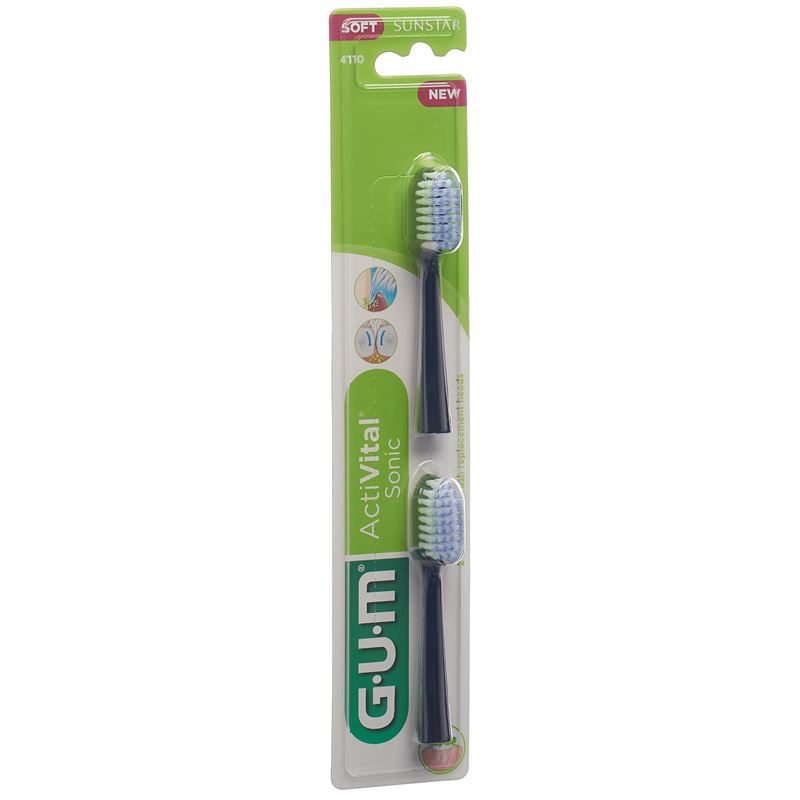 GUM SUNSTAR Activital Sonic Ersatzbürst ass 2 Stk