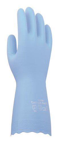SANOR Anti Allergie Handschuhe PVC S blau 1 Paar