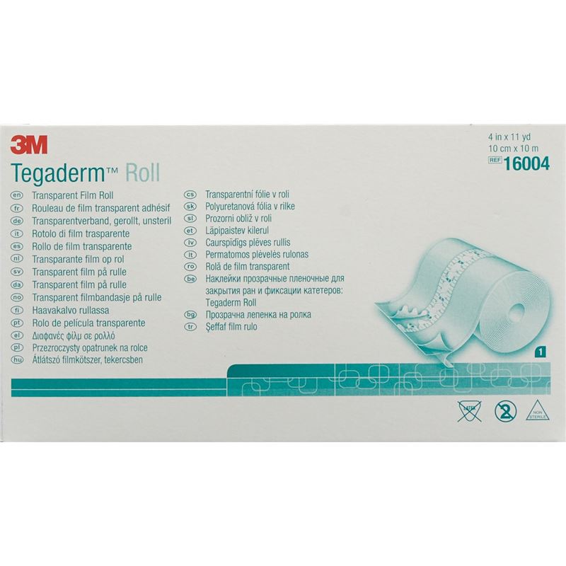 3M TEGADERM ROLL Wundverband 10cmx10m transp