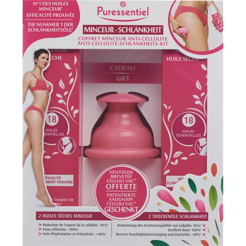 PURESSENTIEL Box Schlankheit Saugnapf + 2 Öl