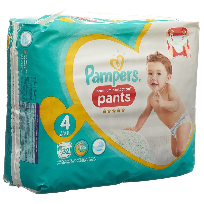 PAMPERS Prem Prot Pan Gr4 9-15kg Maxi Spar 32 Stk