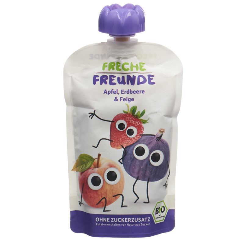FRECHE FREUNDE Quetschmus Apfel Erdbee&Feige 100 g