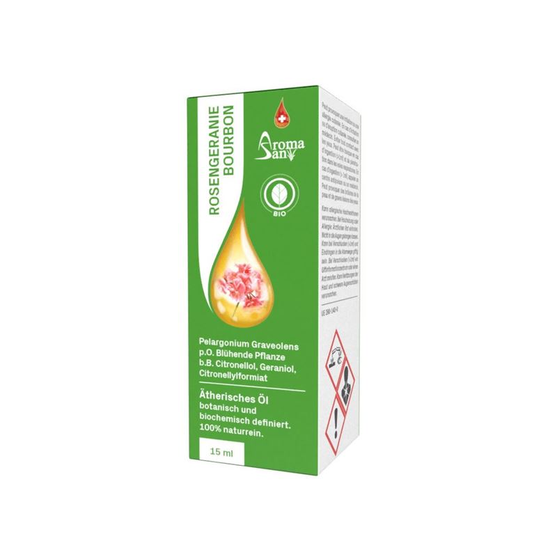 AROMASAN Rosengeranie Äth/Öl Schachtel Bio 15 ml