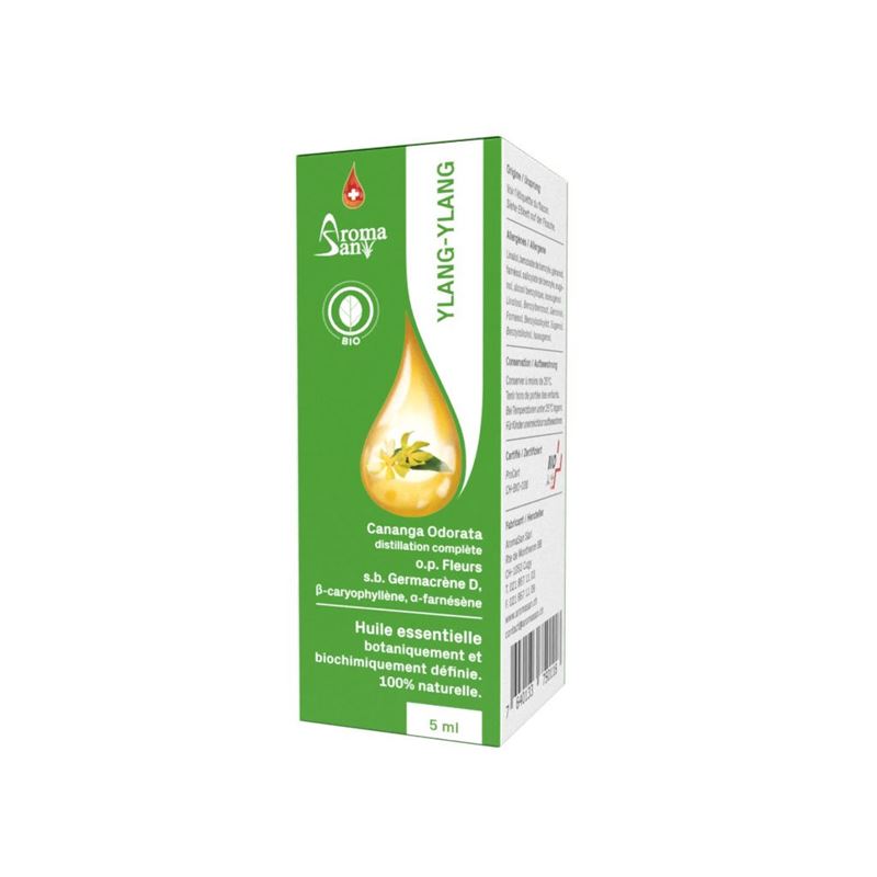 AROMASAN Ylang Ylang linal Äth/Öl Schacht Bio 5 ml