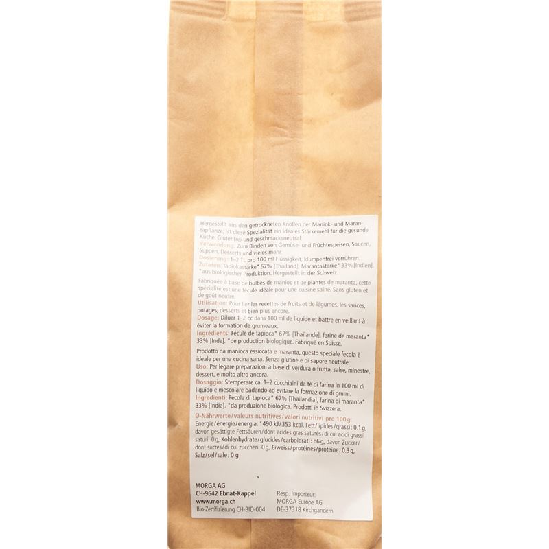 MORGA Maranta-Tapioka Stärkemehl Bio Btl 150 g