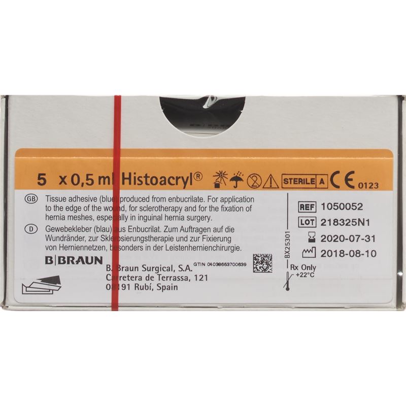 HISTOACRYL Gewebekleber blau 5 x 0.5 ml