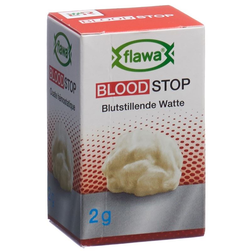 FLAWA Blutstillende Watte sterilisiert Glas 2 g