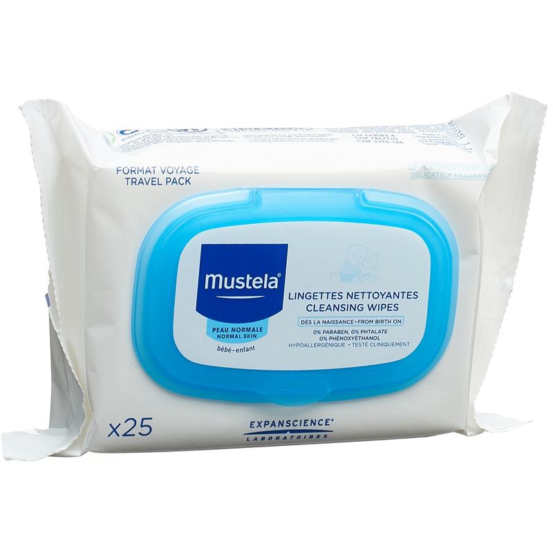 MUSTELA Gesichtreinigungstuch normale Haut 25 Stk