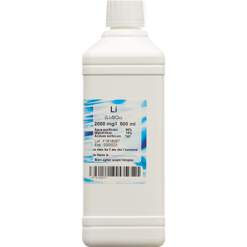 OLIGOPHARM Lithium Lös 2000 mg/l 500 ml